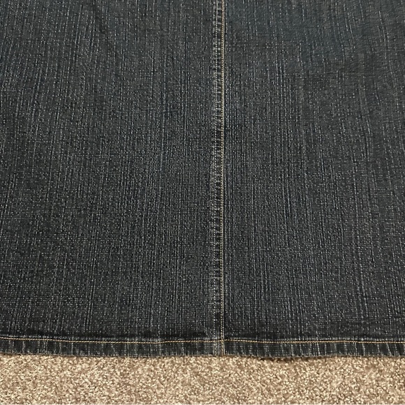 Y2K No Boundaries Stretch Denim Maxi Jean Skirt Front Slit Juniors Plus Size 21 - Picture 13 of 16